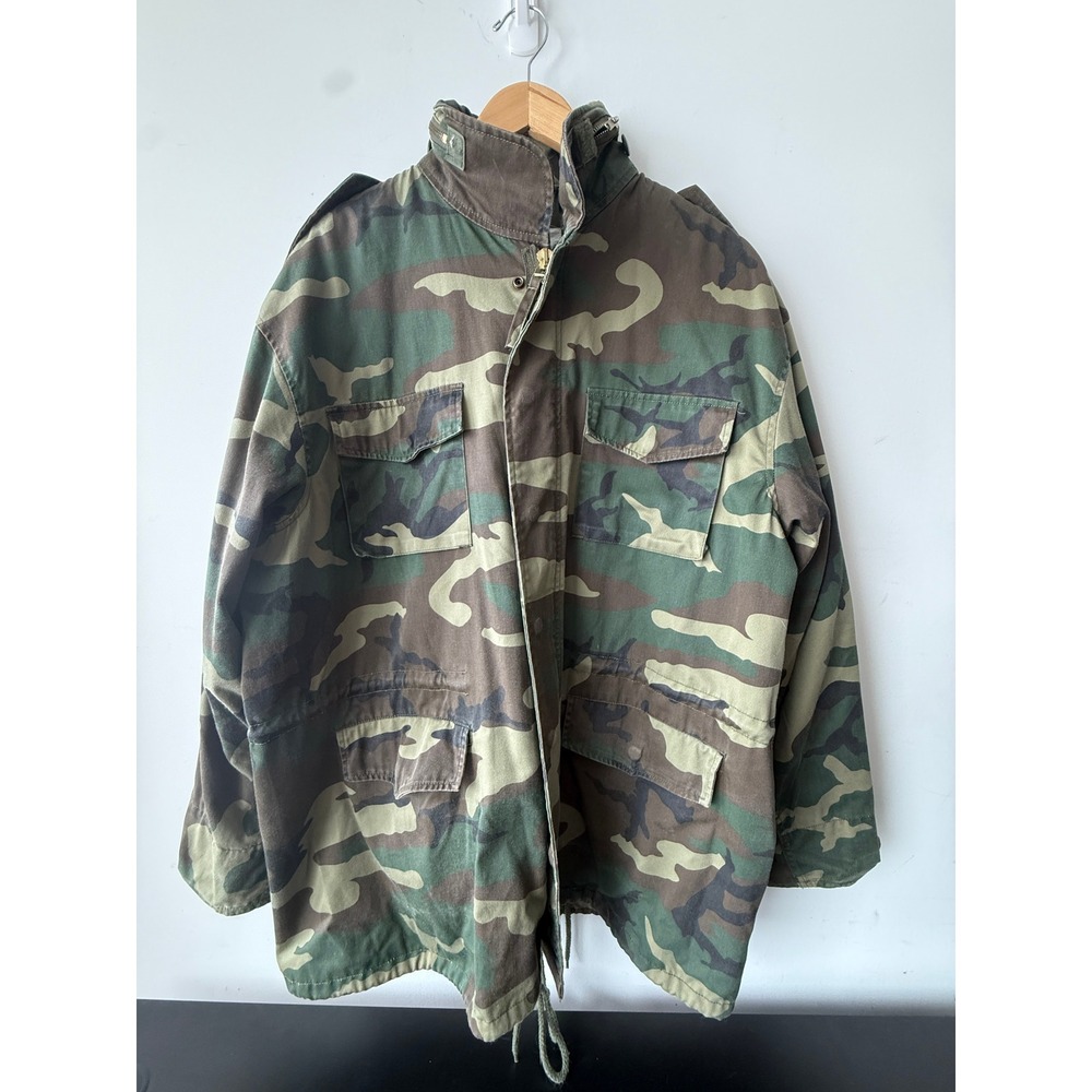 Rothco Ultra Force Mens XL Woodland Camo M-65 Field Coat Military Jacket